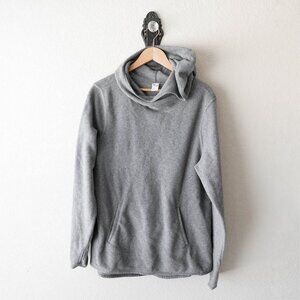 Old Navy Go Warm Fleece Hoodie Women XL Gray Performance Pullover Pockets
